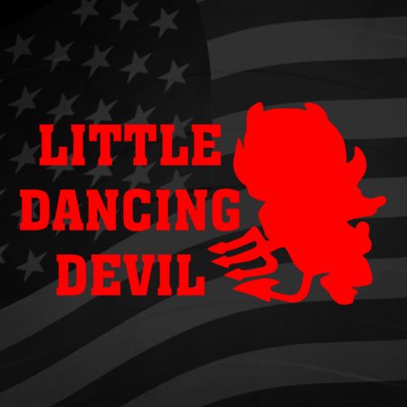 Little Dancing Devil Iron on Decal